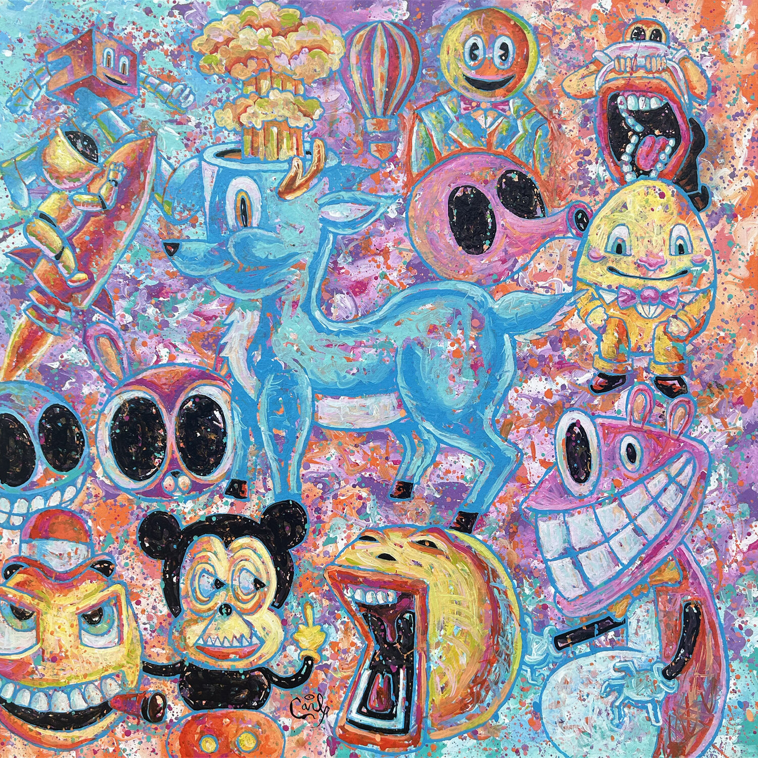 Meltdown Carl Lozada Original painting for sale
