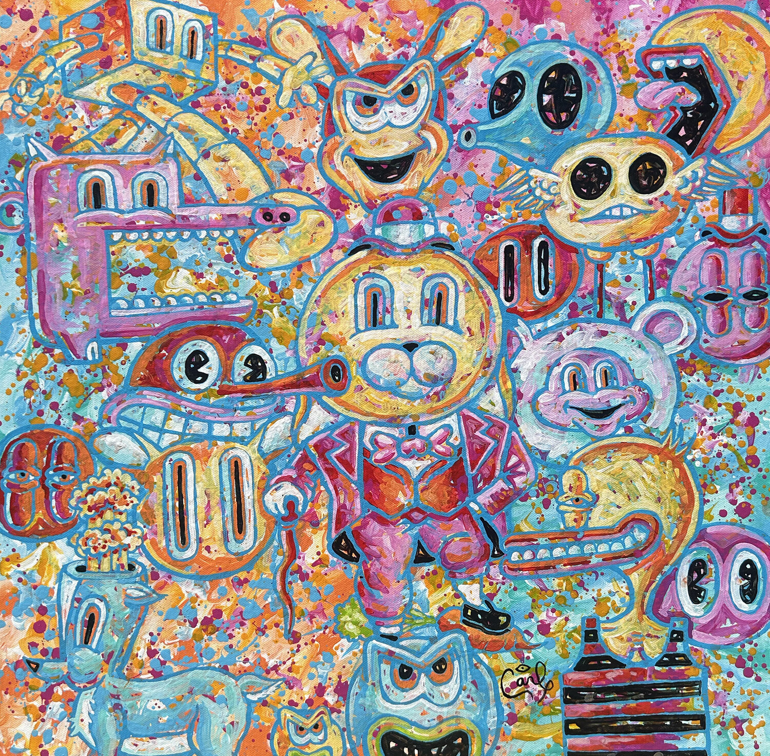 Celebration Carl Lozada Original painting for sale