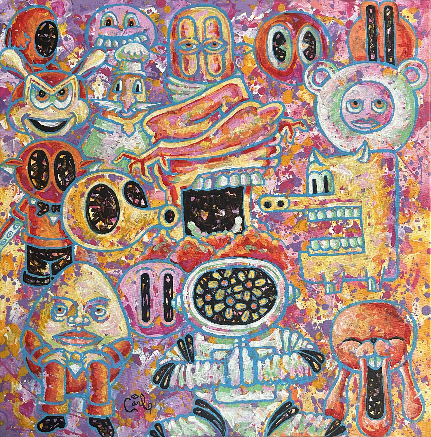 Silent Scream Carl Lozada Original painting for sale