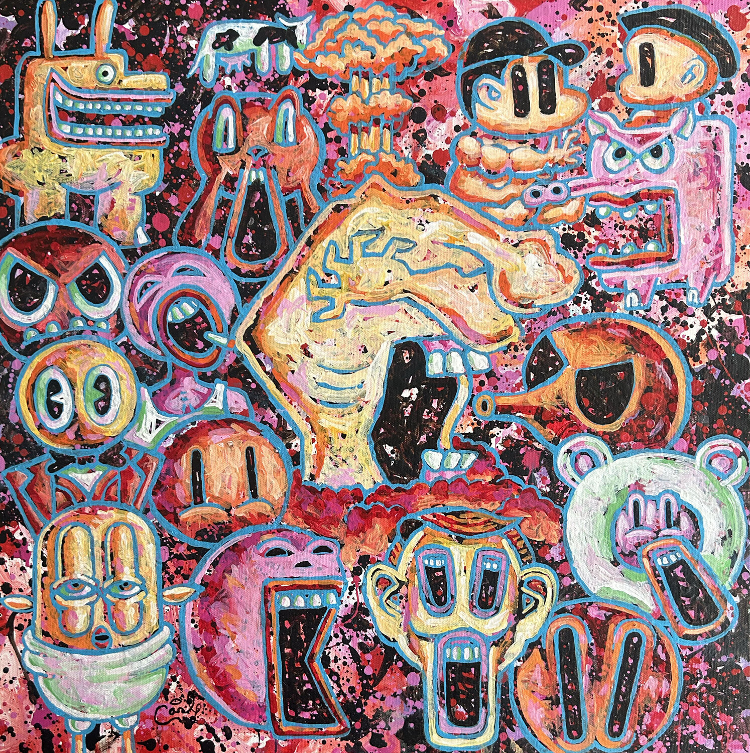 Eternal Unrest Carl Lozada Original painting for sale