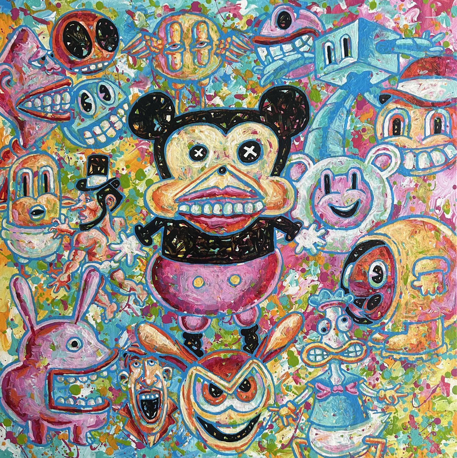 Fat Rat Carl Lozada Original painting for sale