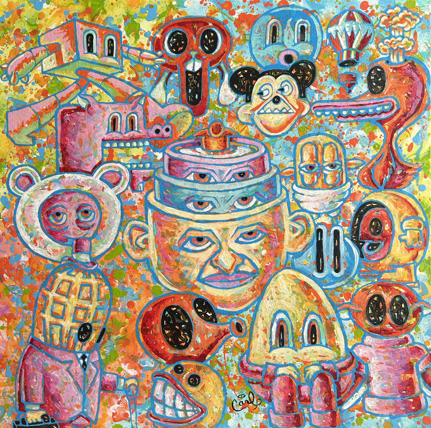 Mad Man Carl Lozada Original painting for sale
