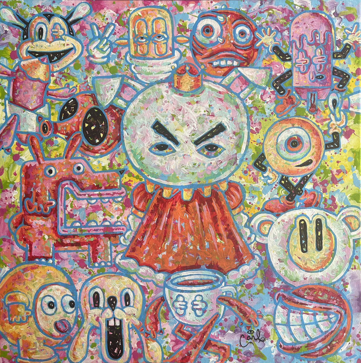 Little Queen Carl Lozada Original painting for sale