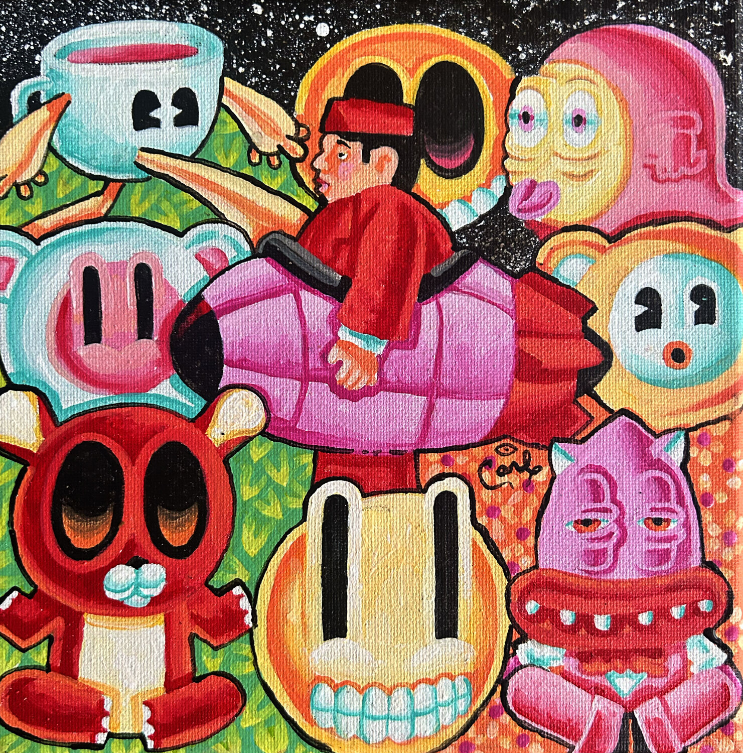 Blimpboy Mini Carl Lozada Original painting for sale