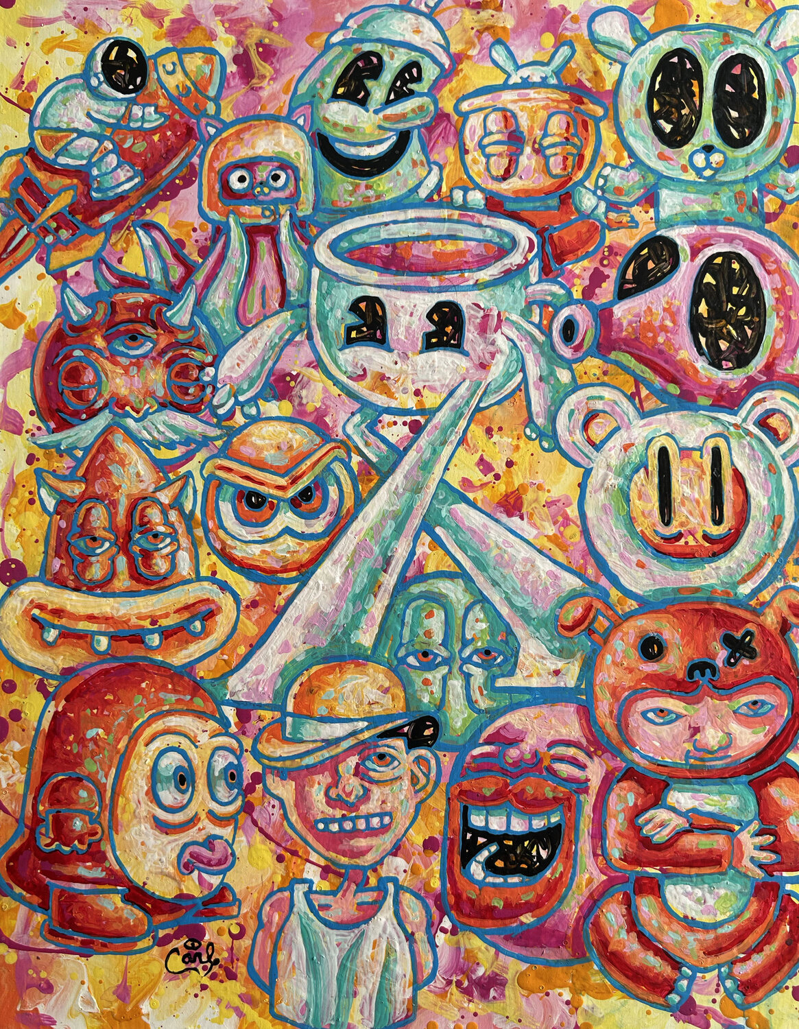 The Prancer Carl Lozada Original painting for sale