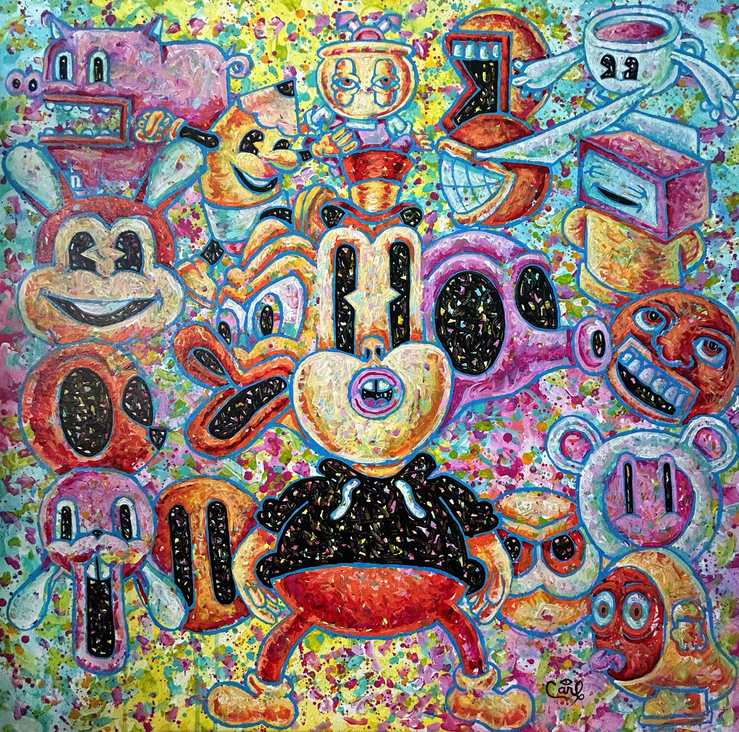 Mental Being Carl Lozada Original painting for sale