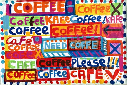 Give me Coffee by Mercedes Lagunas, Painting for Sale on Select