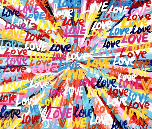 Cosmic Love 63 by Mercedes Lagunas, Painting for Sale on Select