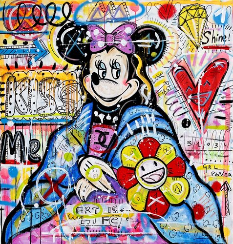 Minnie Mona by Mercedes Lagunas, Painting for Sale on Select