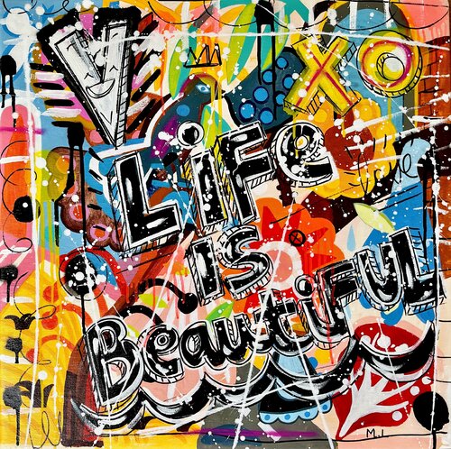 Hola, la Vida es Bella by Mercedes Lagunas, Painting for Sale on Select