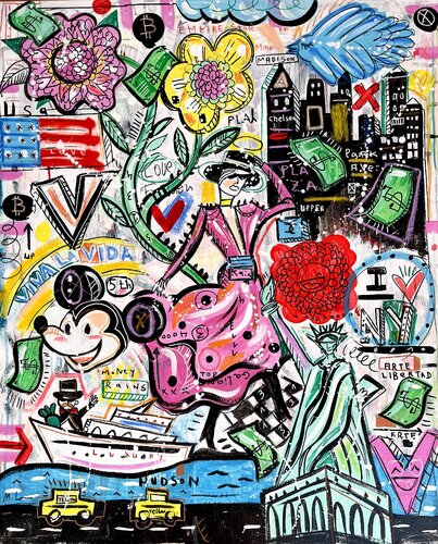 Arte y Libertad von Mercedes Lagunas, Malerei kaufen auf Select