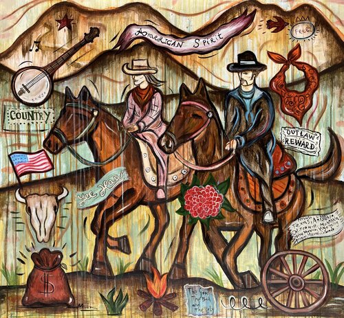 Wild West Serenade by Mercedes Lagunas, Painting for Sale on Select
