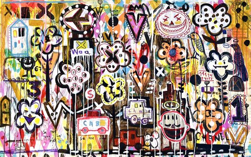 Beso Beso by Mercedes Lagunas, Painting for Sale on Select