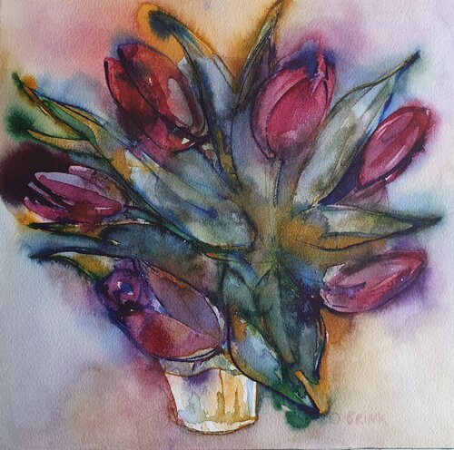 Tulips by Olga Brink, Painting for Sale on Select