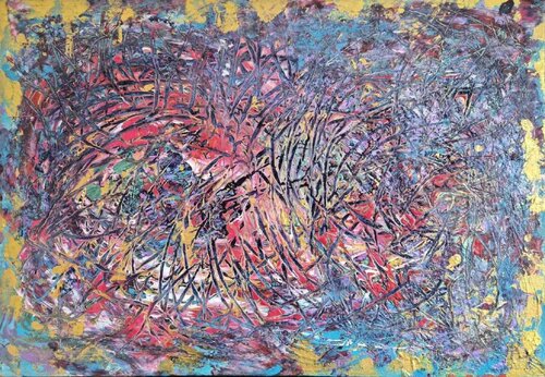 Kaleidoscope of Desires by Olga Brink, Painting for Sale on Select
