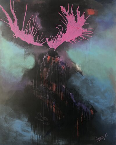 Fast wie ... Phönix aus der Asche by Rooney, Painting for Sale on Select