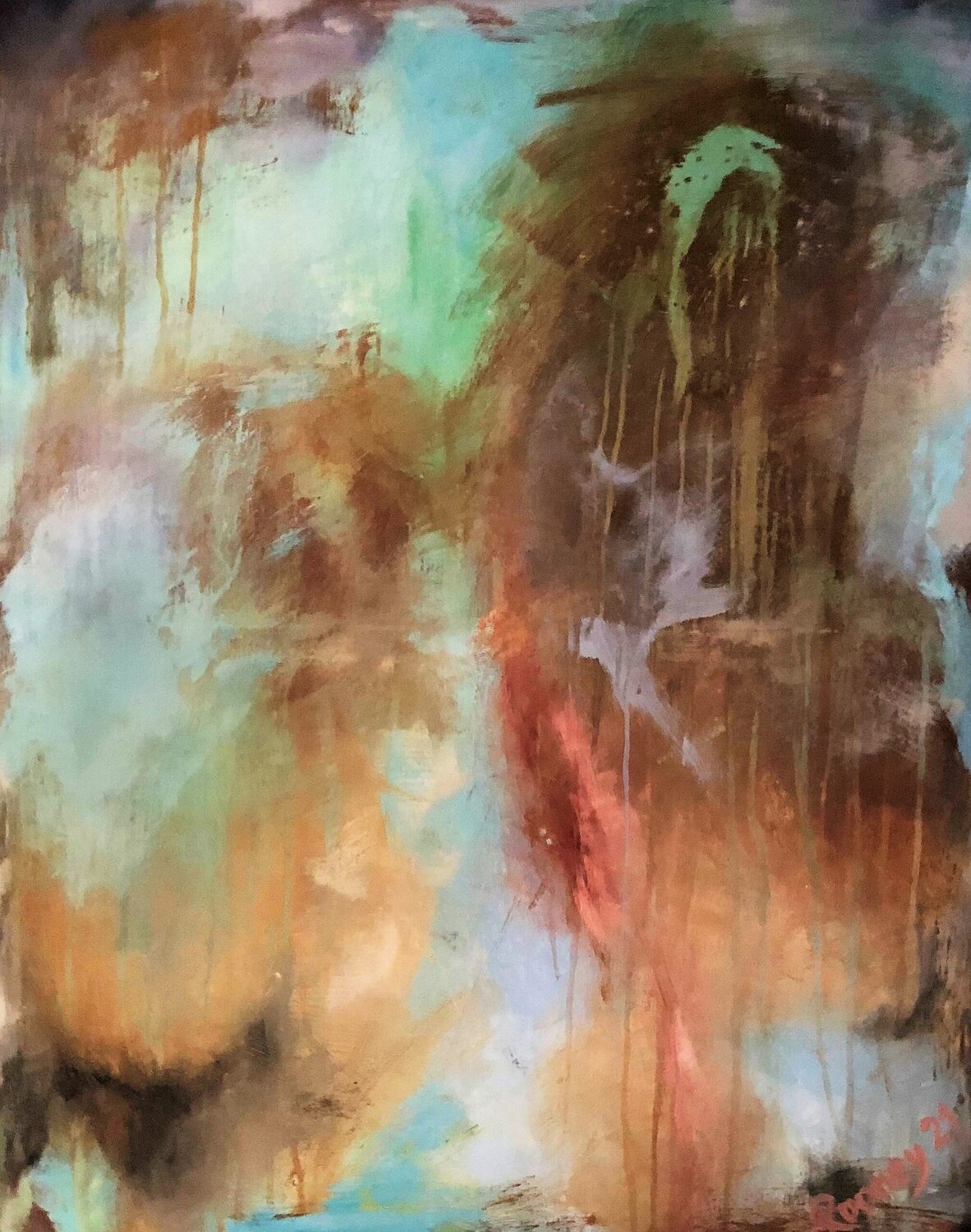 ... verliefen sich im Wald Rooney Original painting for sale