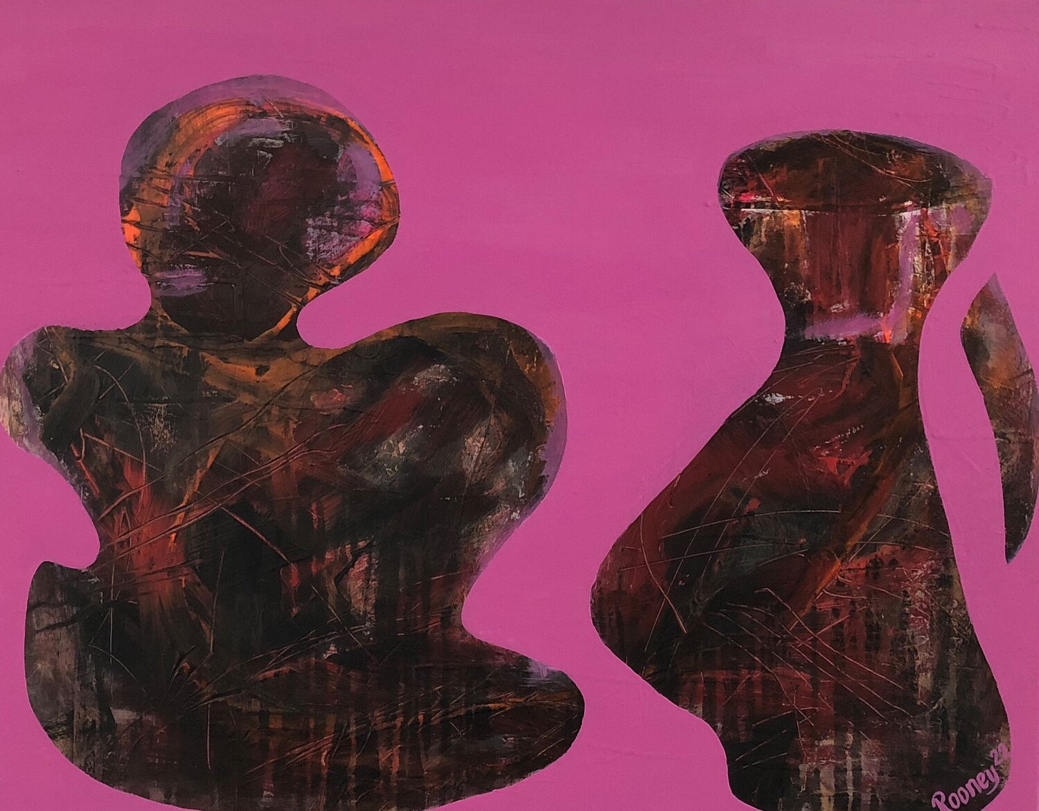 Sister Act Rooney Original painting for sale