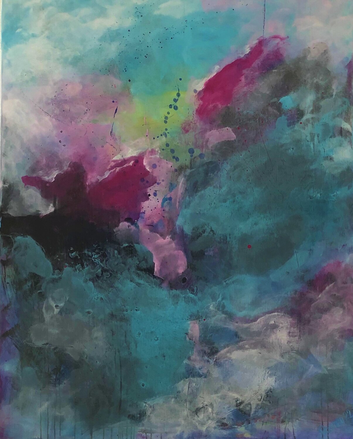 Kiss The Clouds Rooney Original painting for sale