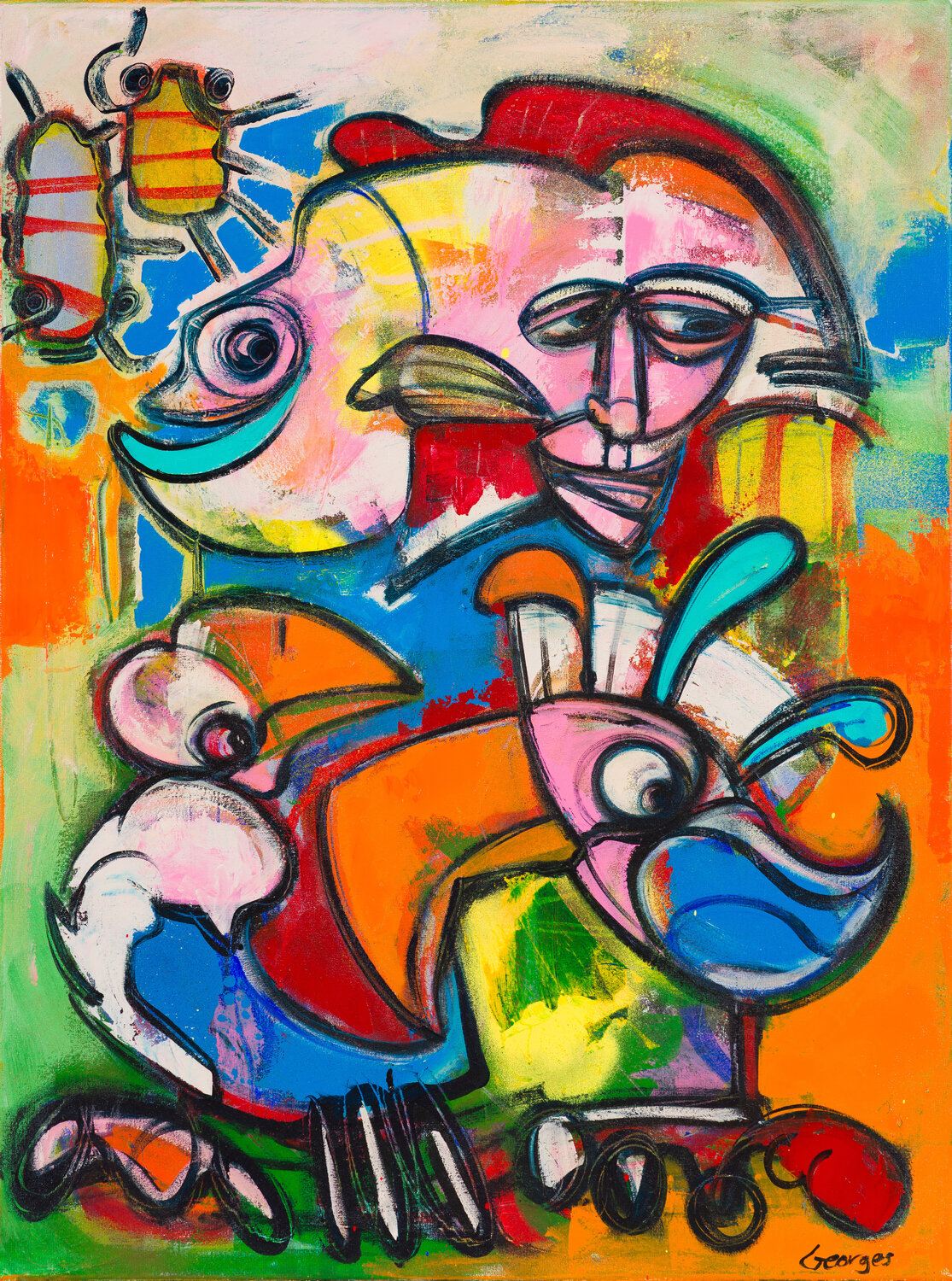 ZO KAN HET OOK! Georges de Groot Original painting for sale