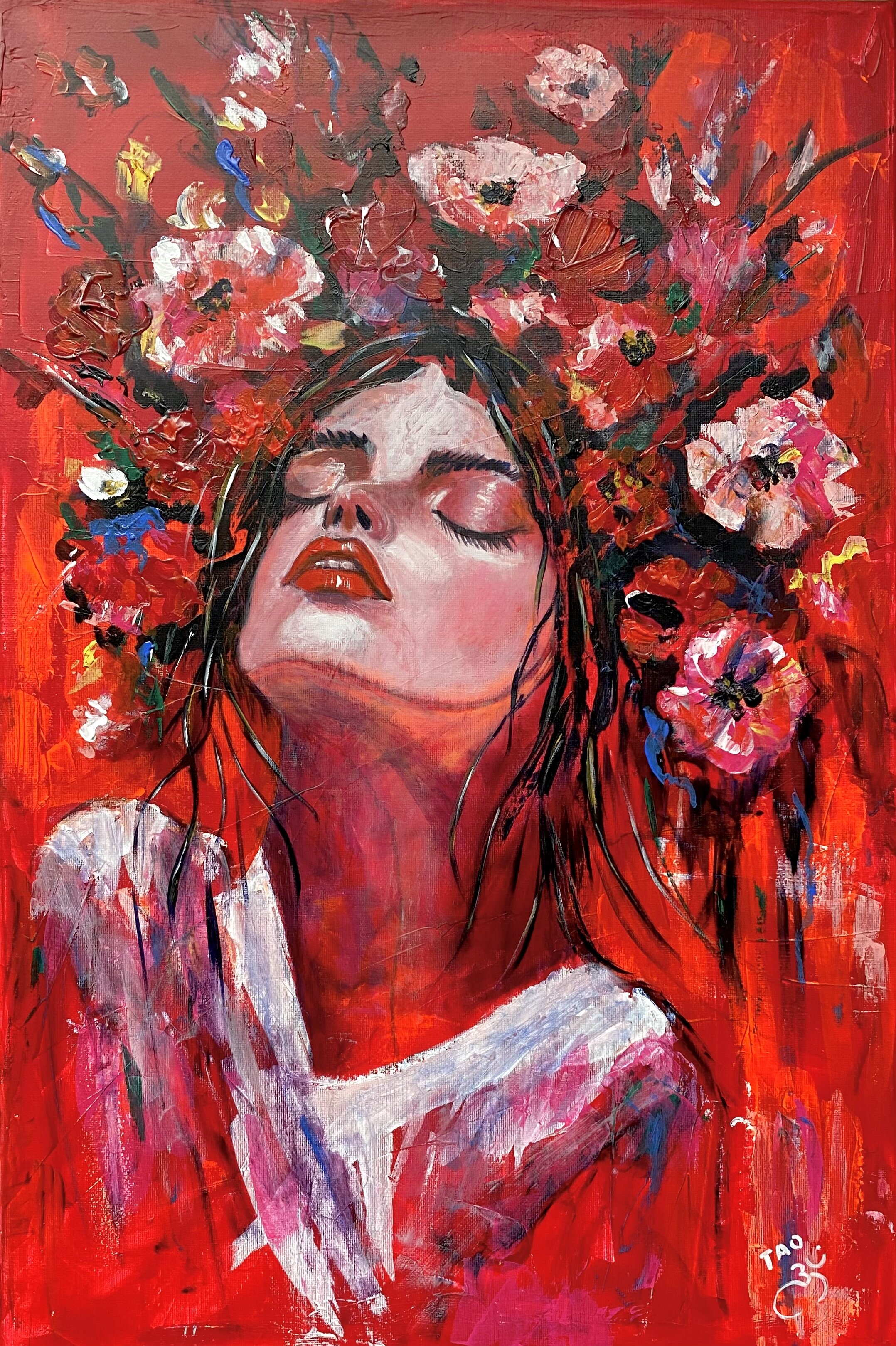Lady in red VIII