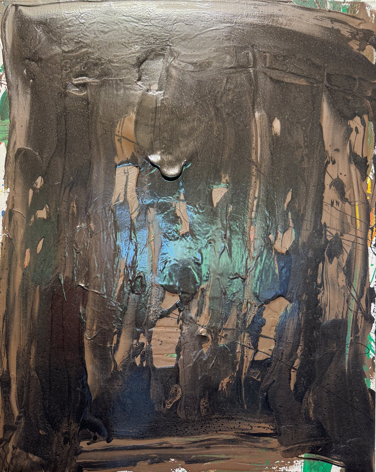 Metal darkness 1 David Utzon Original painting for sale
