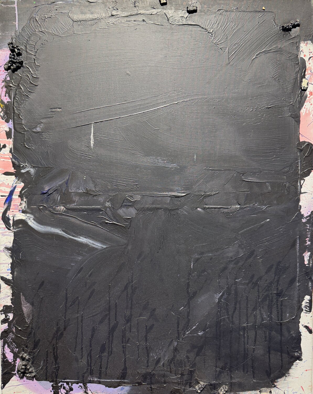 Black experiments 1 David Utzon Original painting for sale