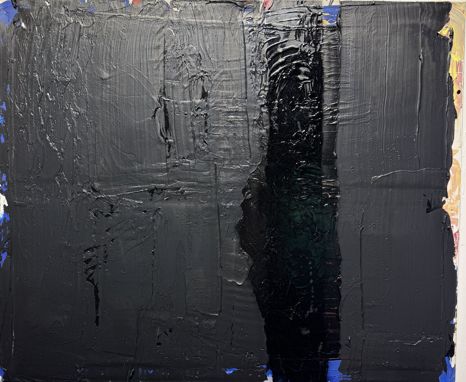 Black experiments 2 David Utzon Original painting for sale