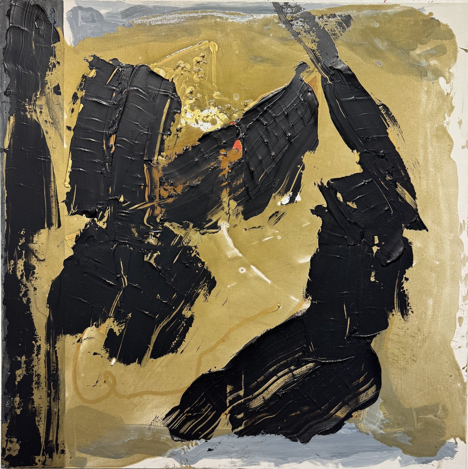 Battle for metal 1 David Utzon Original painting for sale
