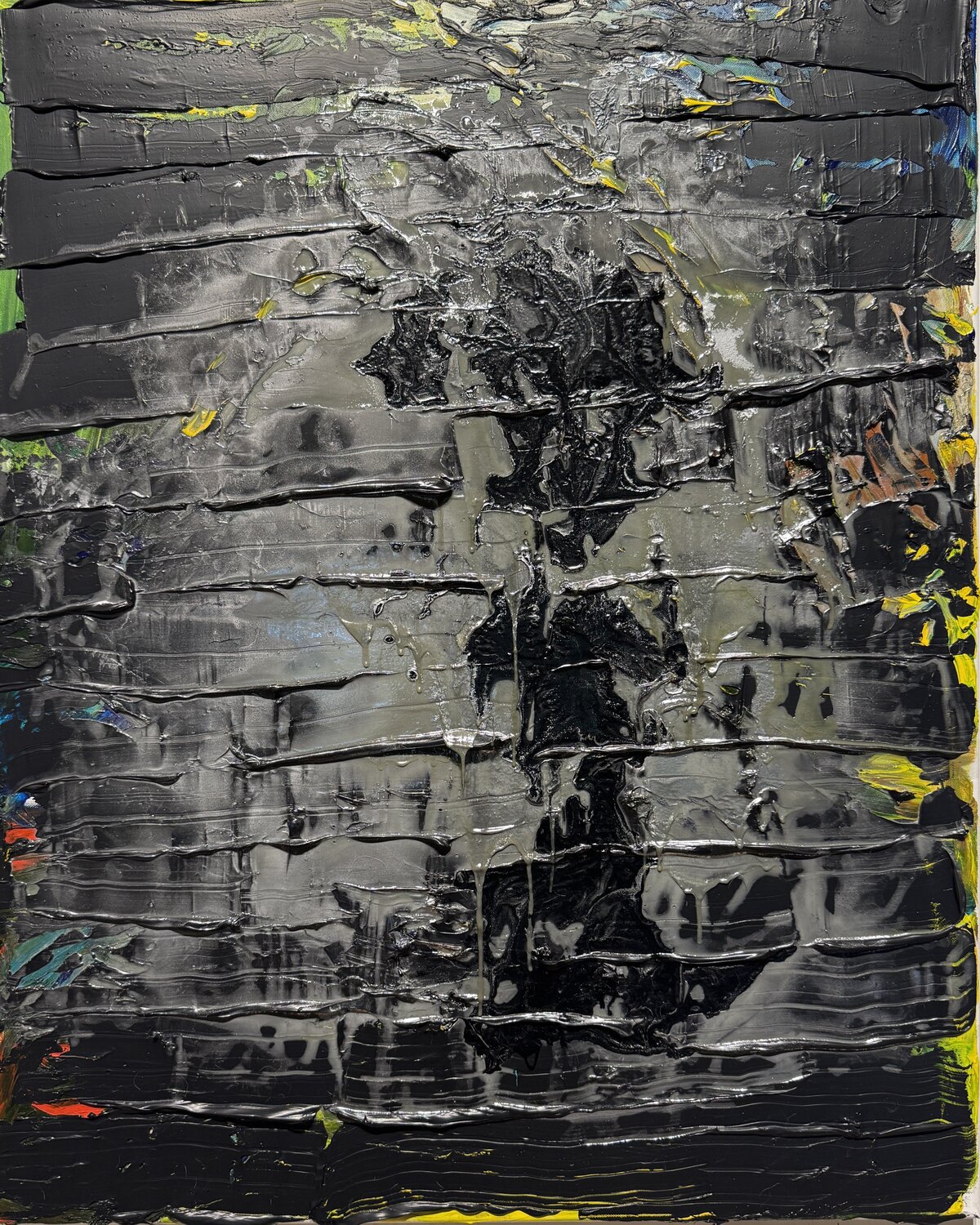 Colored faces 2 David Utzon Original painting for sale
