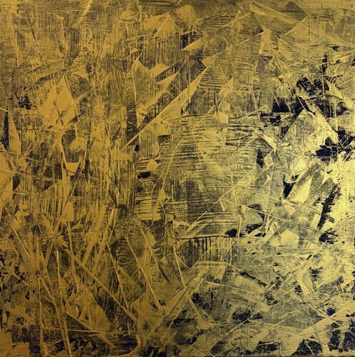 Echoes of Fire 70x70x2 cm by Exclusive Arts, Painting for Sale on Select