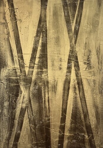 Field of Gold 90x60x2 cm by Exclusive Arts, Painting for Sale on Select