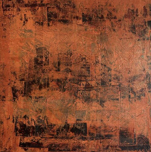 Genesis of the Flame 70x70x2 cm by Exclusive Arts, Painting for Sale on Select