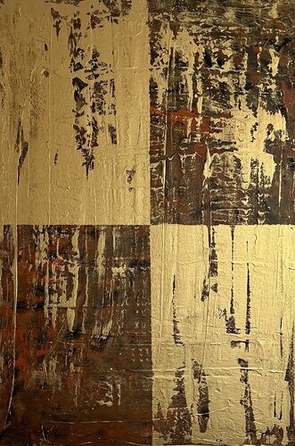 Field of Gold 90x60x2 cm by Exclusive Arts, Painting for Sale on Select