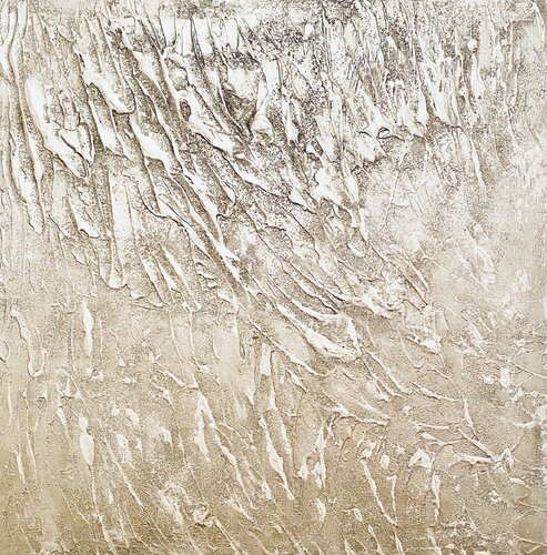 Silver Rain 80x80x4 cm by Exclusive Arts, Painting for Sale on Select