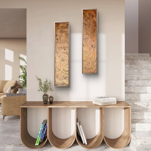 Molten Harmony Set of two 120x26x2 cm by Exclusive Arts, Painting for Sale on Select