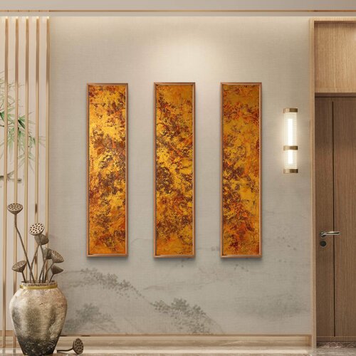 Luminous Terra Set of three 150x30x2 cm by Exclusive Arts, Painting for Sale on Select