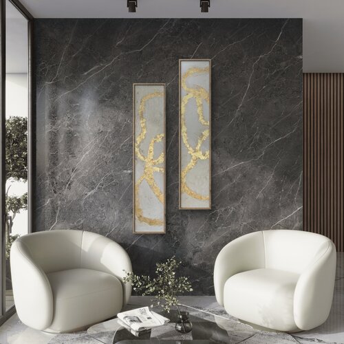 Veins of Light of two 120x20x2 cm by Exclusive Arts, Painting for Sale on Select