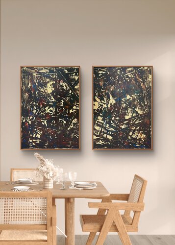 Industrial Elegance Ser of two 80x56x2 cm by Exclusive Arts, Painting for Sale on Select