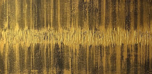 Golden Frequency 60x120x2 cm by Exclusive Arts, Painting for Sale on Select