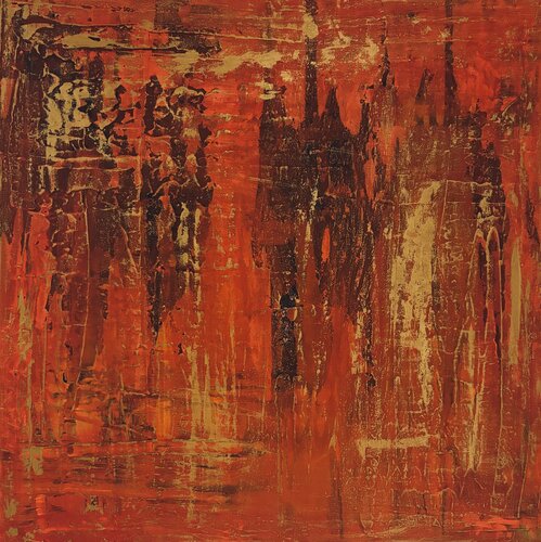 Crimson Resonance by Exclusive Arts, Painting for Sale on Select