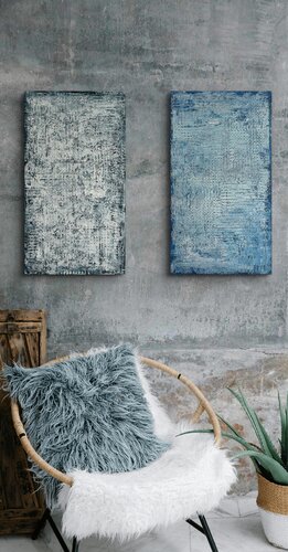 Summer Vibes Set of two 50x90x2 cm von Exclusive Arts, Malerei kaufen auf Select