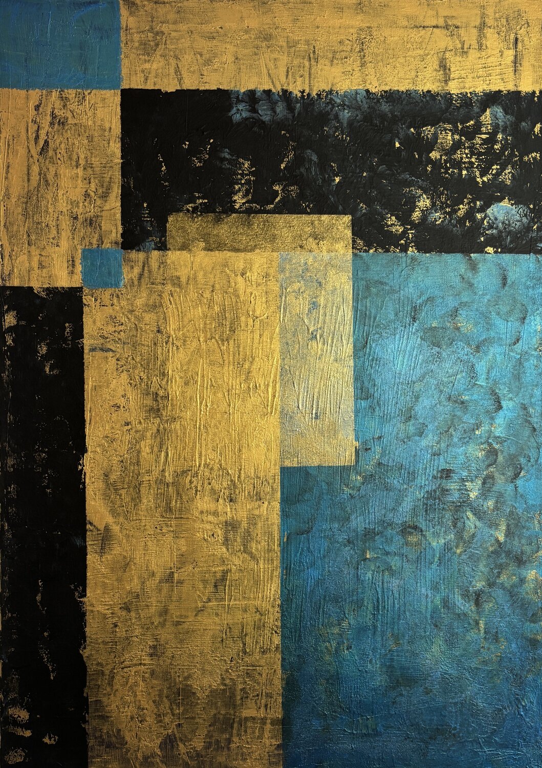 Auric Fragments 70x100x2 cm Exclusive Arts Original painting for sale