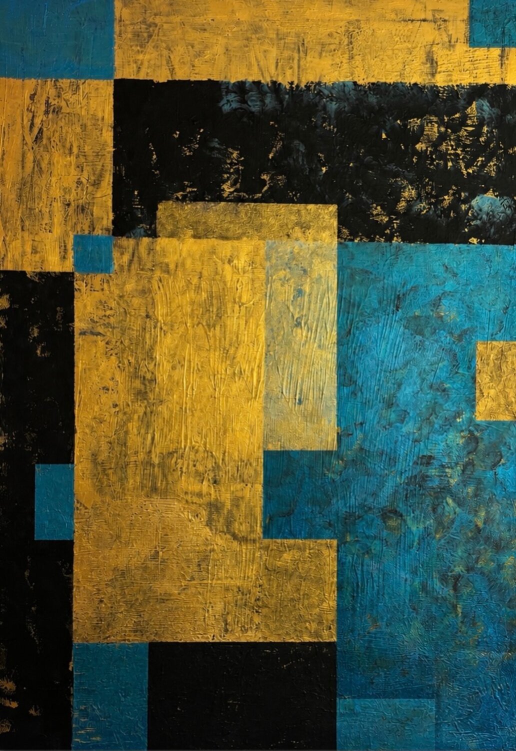 Auric Fragments 70x100x2 cm Exclusive Arts Original painting for sale