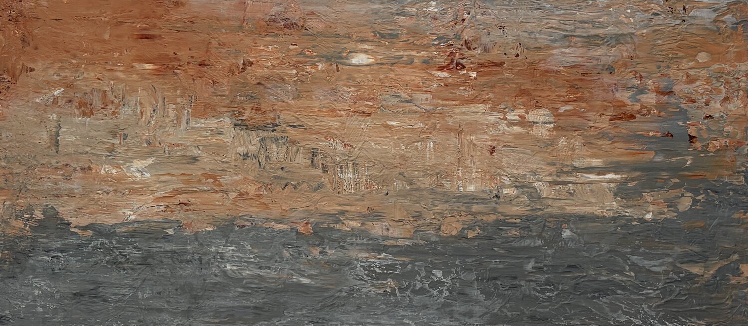 Where Silence Dwells 45x100x2 cm Exclusive Arts Original painting for sale