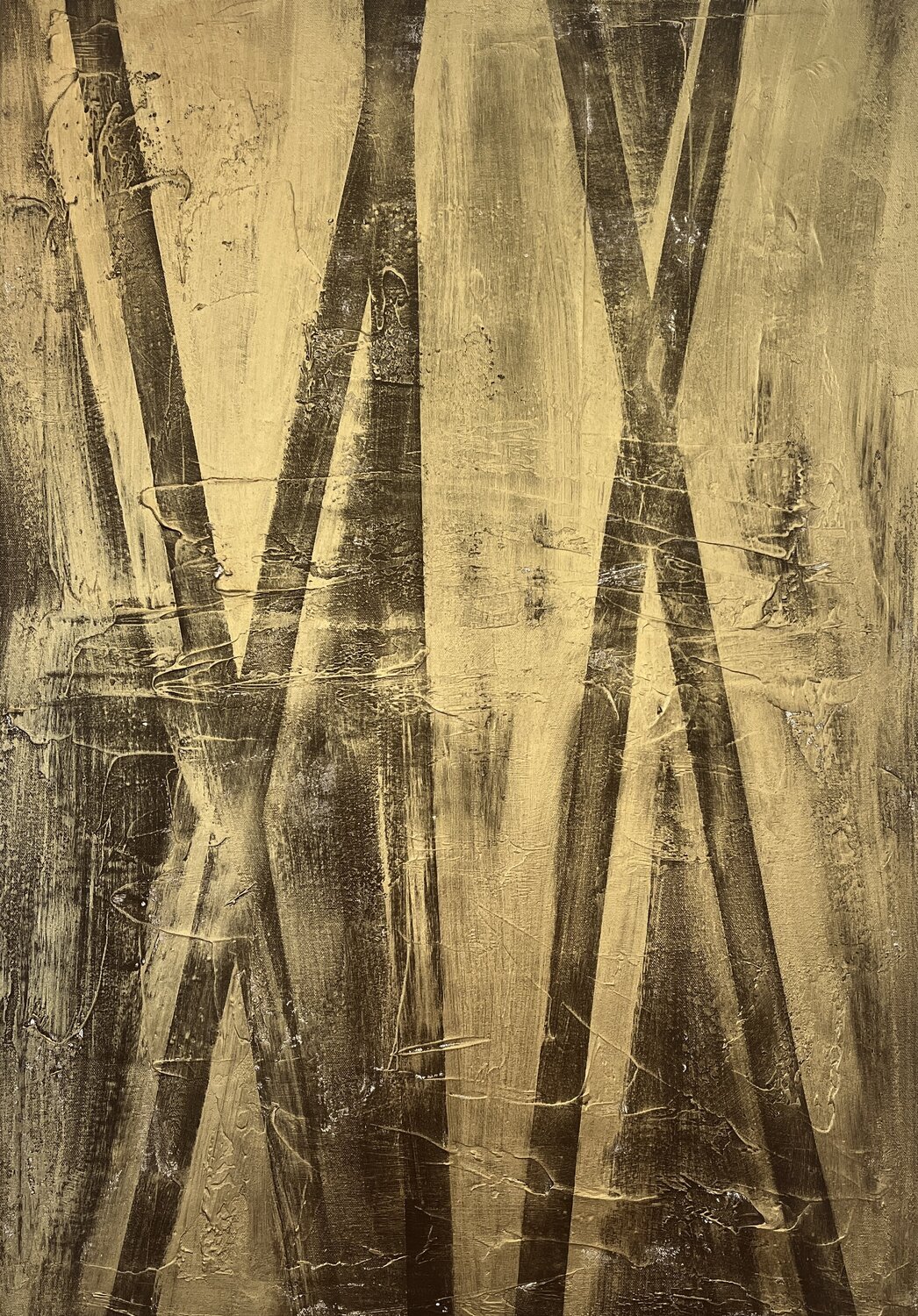 Field of Gold 90x60x2 cm Exclusive Arts Original painting for sale