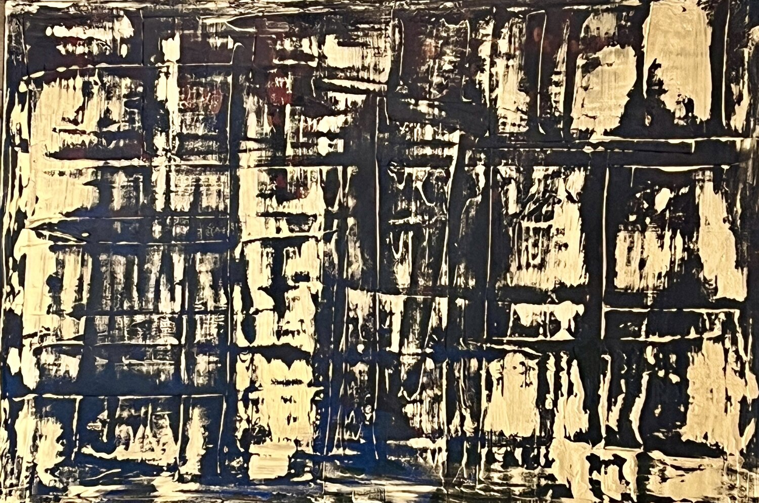 Gilded Grid Exclusive Arts Original painting for sale