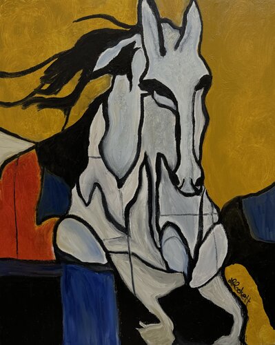 Running Wild Abstract by Lisa Lockett, Painting for Sale on Select