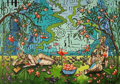 Abundance - Uncaged Splendour by Karnish Art, Painting for Sale on Select