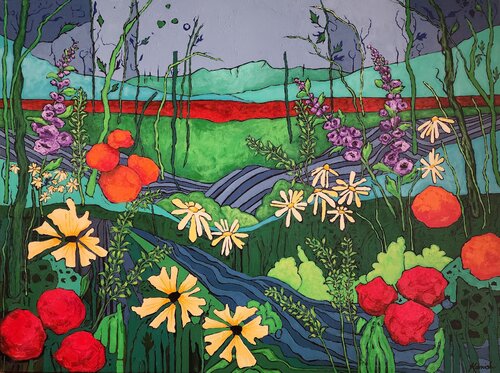 Blooming Beautiful by Karnish Art, Painting for Sale on Select